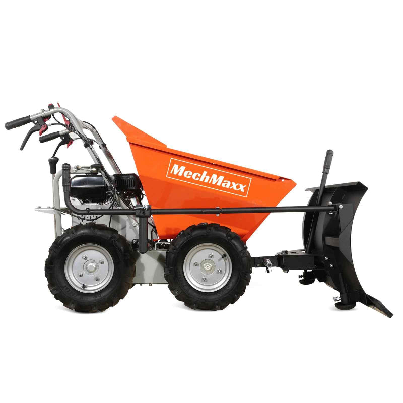 MechMaxx T30 Gas Powered Wheelbarrow Cart with Snow Shovel