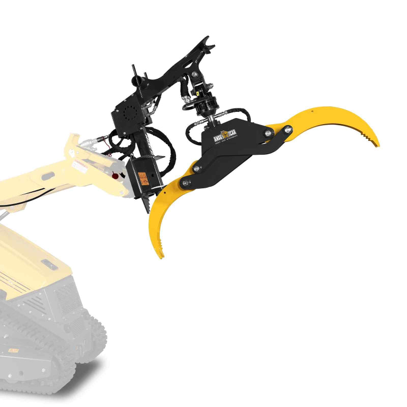 MechMaxx Multi-purpose Hydraulic Rotating Log Grapple For Mini Skid Steer