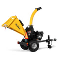 MechMaxx P4205 5-inch E-start Gasoline Engine Powered Disc Wood Chipper