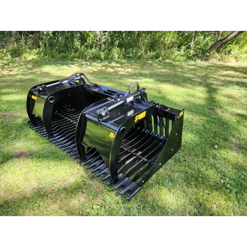 Stinger Attachments ROG-T Tractor Open-Sides Rock Grapple