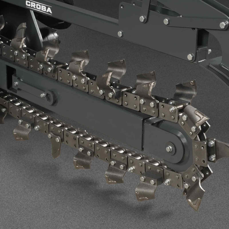 MechMaxx 20'' Cutting Depth Mini Skid Steer Trencher