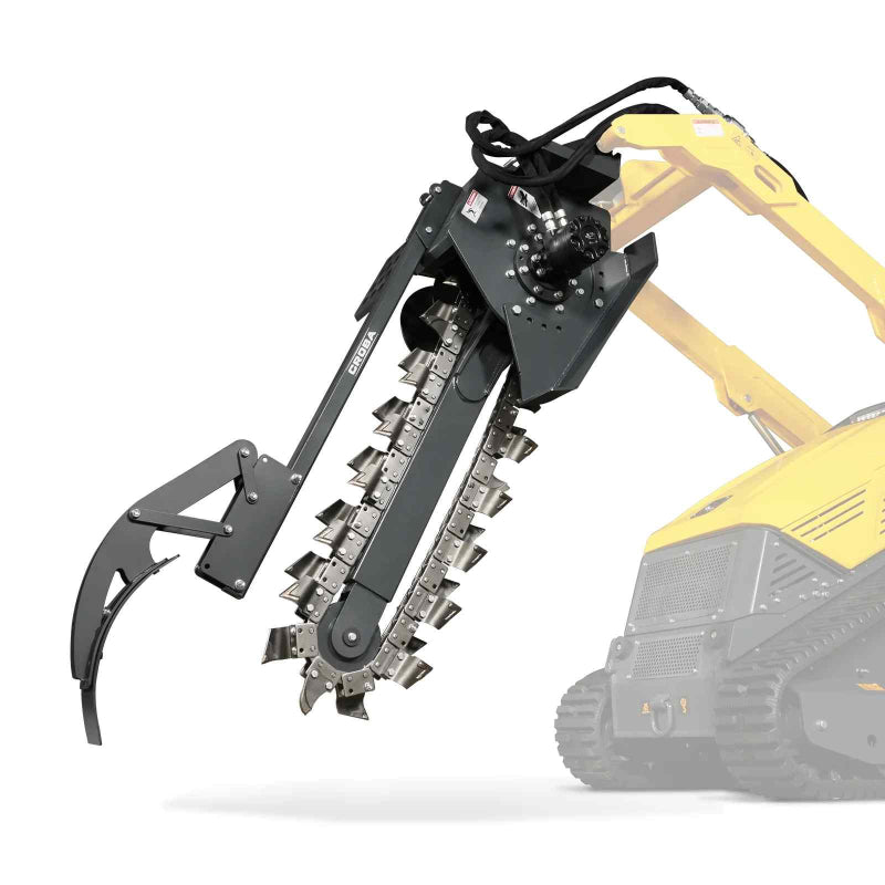 MechMaxx 20'' Cutting Depth Mini Skid Steer Trencher