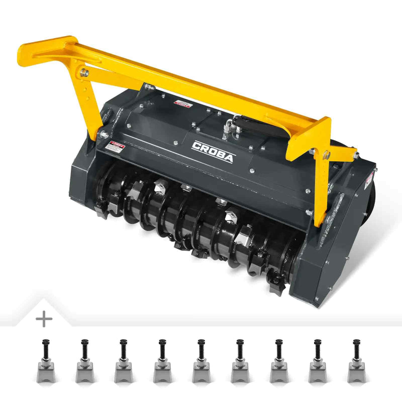 MechMaxx MCH37 Mini Skid Steer Drum Forestry Mulcher