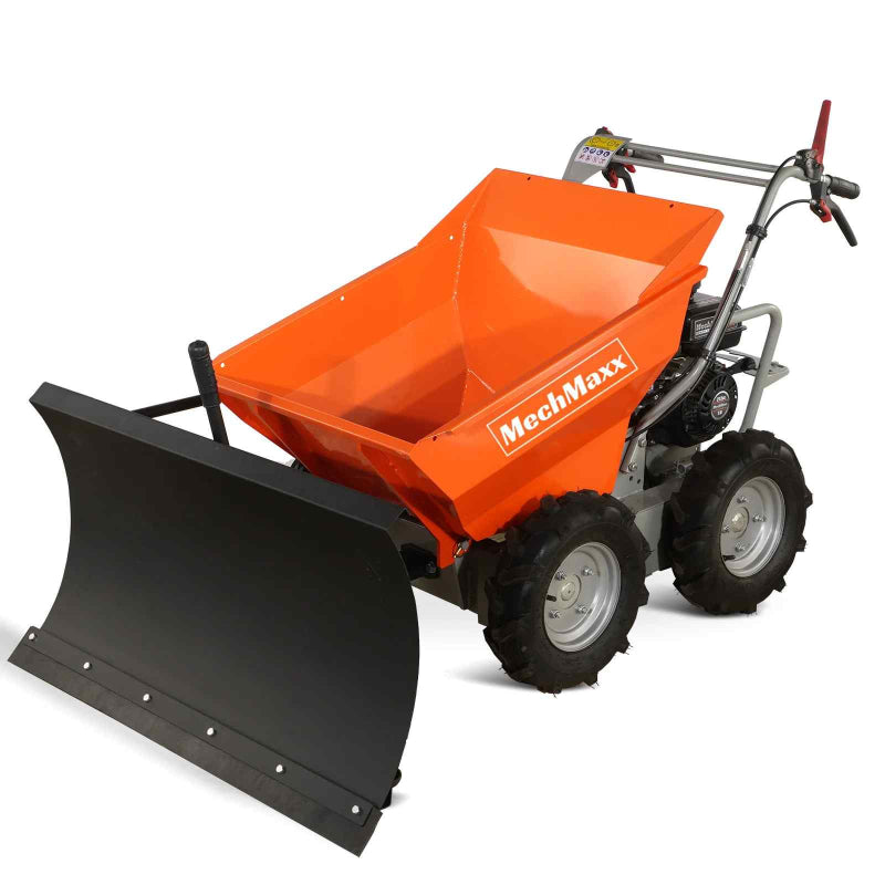 MechMaxx T30 Gas Powered Wheelbarrow Cart with Snow Shovel