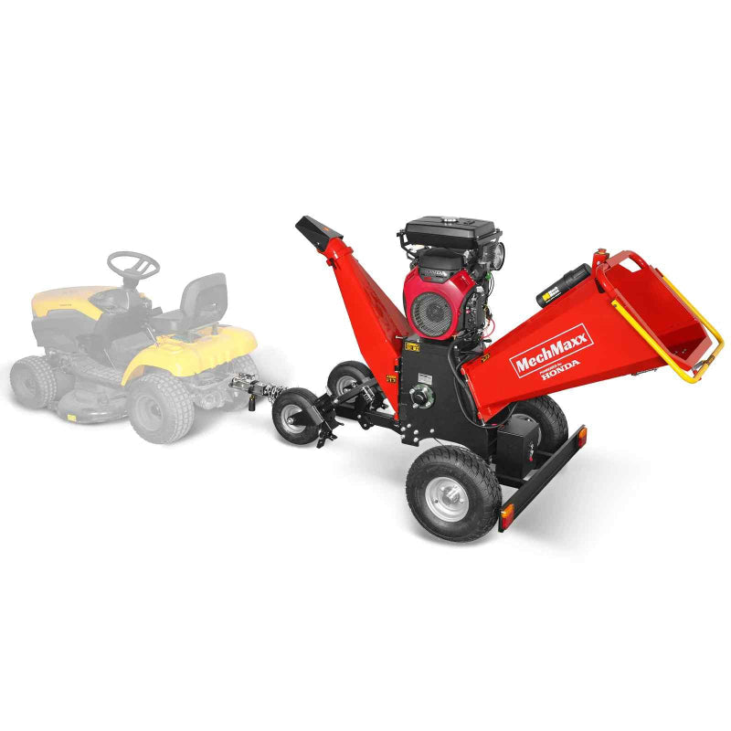 MechMaxx 8 inch HONDA E-Start 688cc Gas Powered Drum Wood Chipper