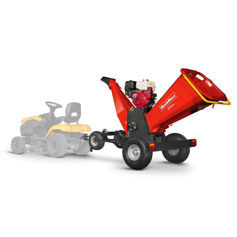 MechMaxx 6 inch Honda Gas-Powered Drum Wood Chipper