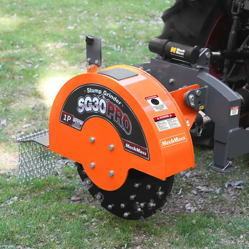 MechMaxx SG30PRO 3-Point PTO Stump Grinder with Carbide Teeth