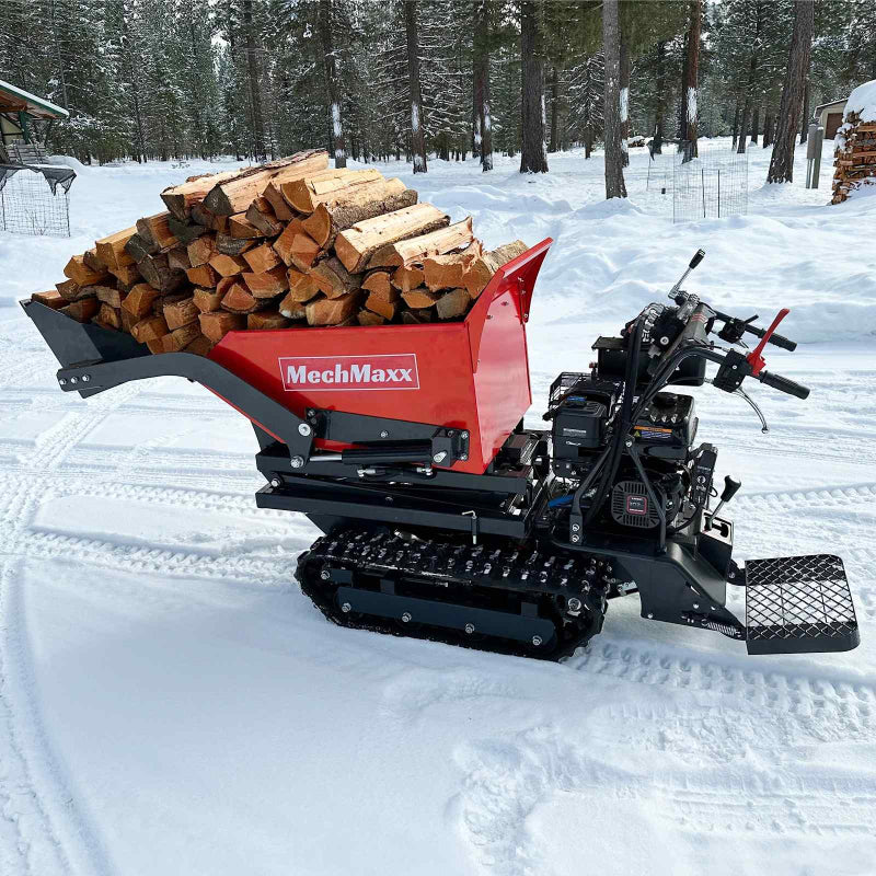 MechMaxx D50HTFL Tracked Dumper with Hydraulic Tipping and Lifting with Front Shovel