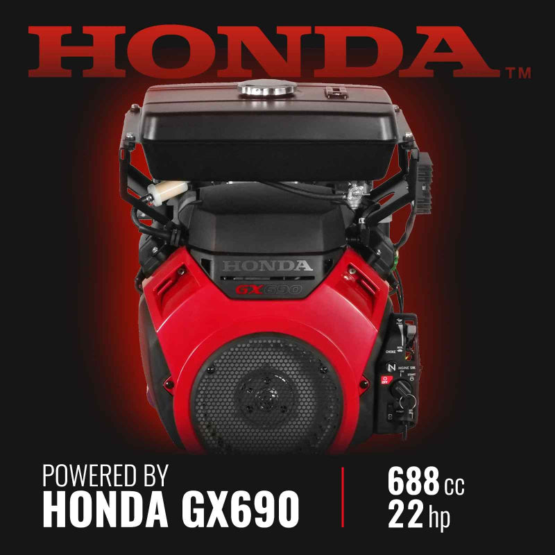MechMaxx 8 inch HONDA E-Start 688cc Gas Powered Drum Wood Chipper