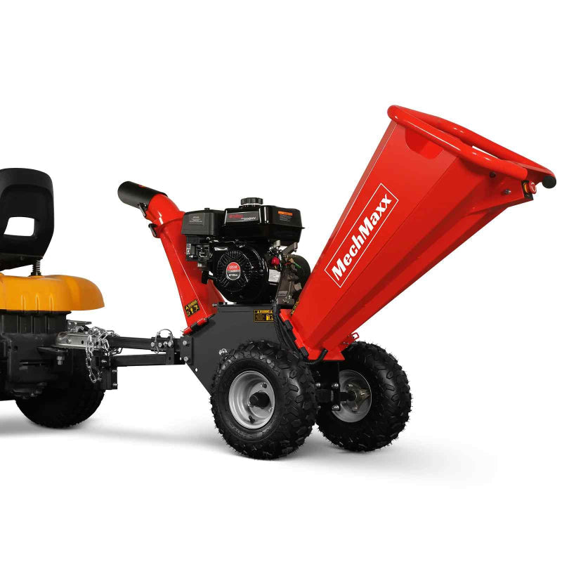 MechMaxx GS650 4" 7hp Gas-Powered, Ducar Wood Chipper with Towbar