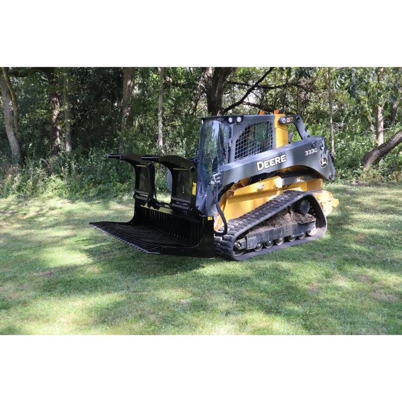 Stinger Attachments ROG Skid Steer Open-Sides Rock Grapple