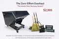 Hoppers Direct 2 Yard Self-Dumping Hopper — Floor Recovery Bundle