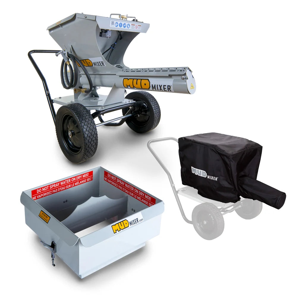 MudMixer Evolution Portable Continuous Concrete Mixer - Bundle