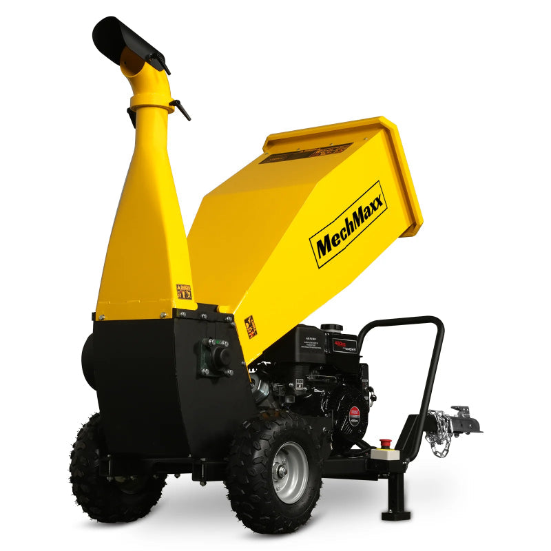 MechMaxx PGS1500 Gas-Powered Wood Chipper with Towbar