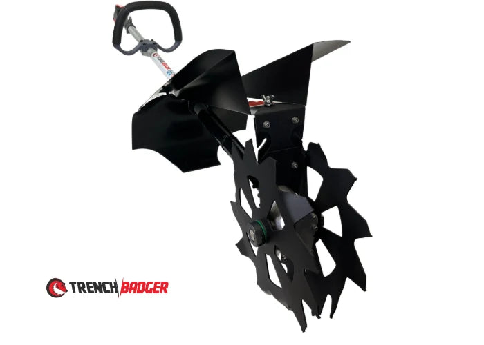 TrenchBadger Pro 12 – Portable 12" Deep‑Cut Trencher (Efco 2‑Cycle Engine)