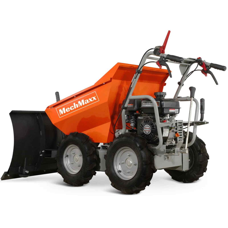 MechMaxx T30 Gas Powered Wheelbarrow Cart with Snow Shovel