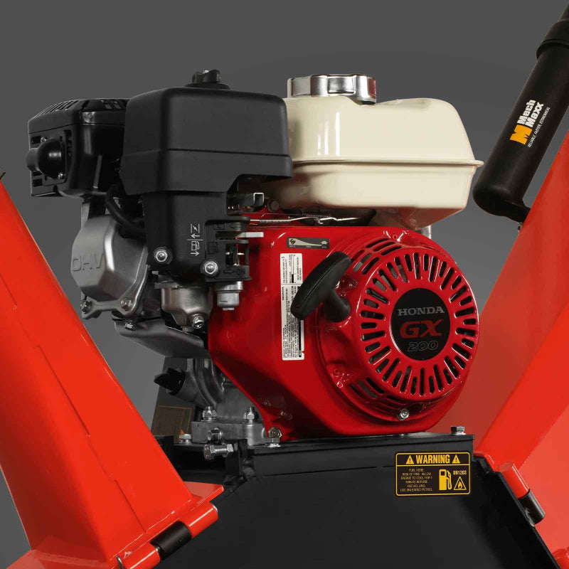 MechMaxx GS650 7hp Gas-Powered, Honda GX200 Wood Chipper with Towbar