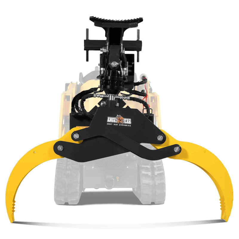 MechMaxx Multi-purpose Hydraulic Rotating Log Grapple For Mini Skid Steer