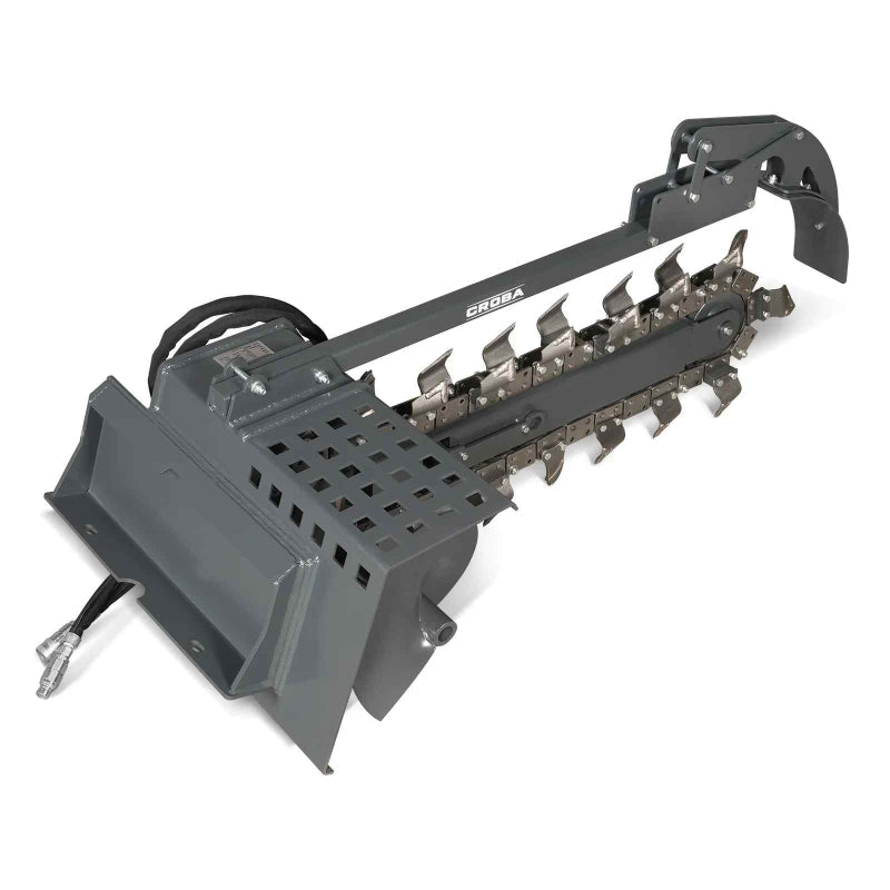 MechMaxx 20'' Cutting Depth Mini Skid Steer Trencher