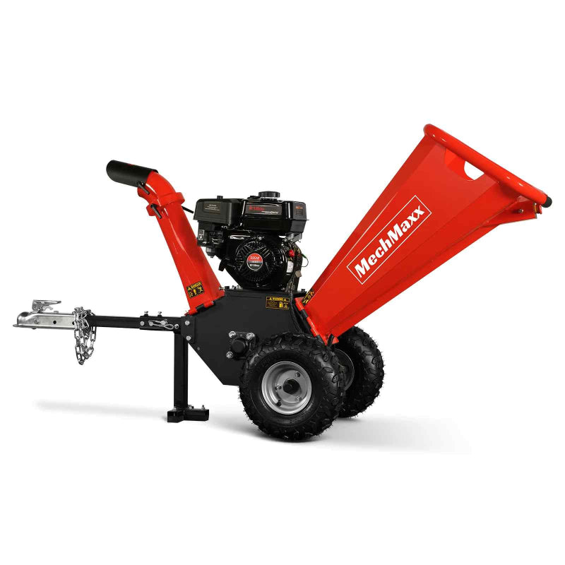 MechMaxx GS650 4" 7hp Gas-Powered, Ducar Wood Chipper with Towbar