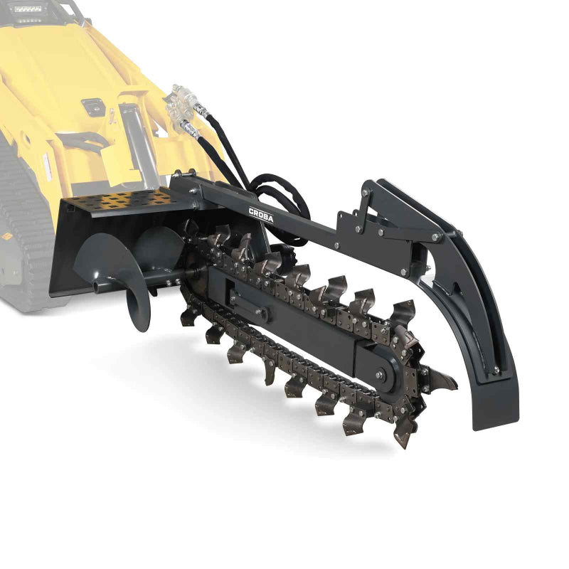 MechMaxx 20'' Cutting Depth Mini Skid Steer Trencher
