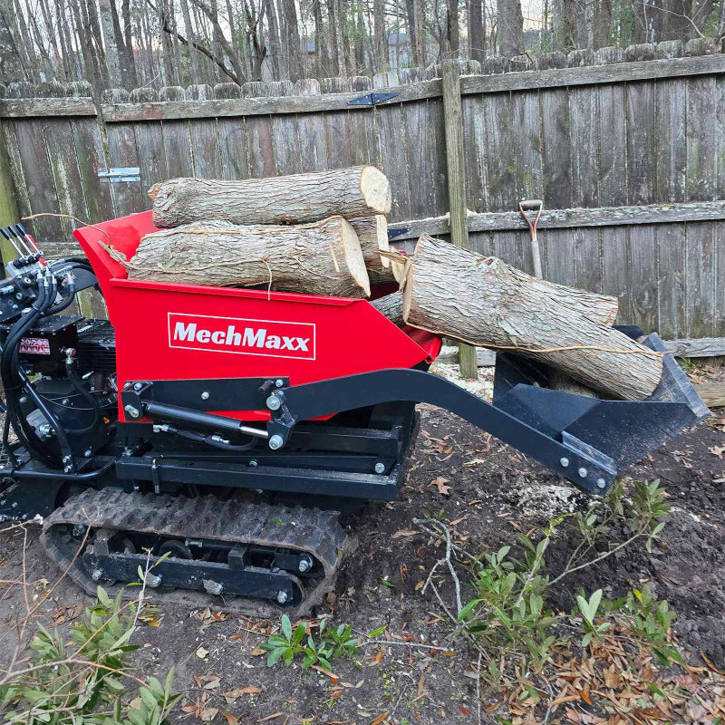MechMaxx D50HTFL Tracked Dumper with Hydraulic Tipping and Lifting with Front Shovel