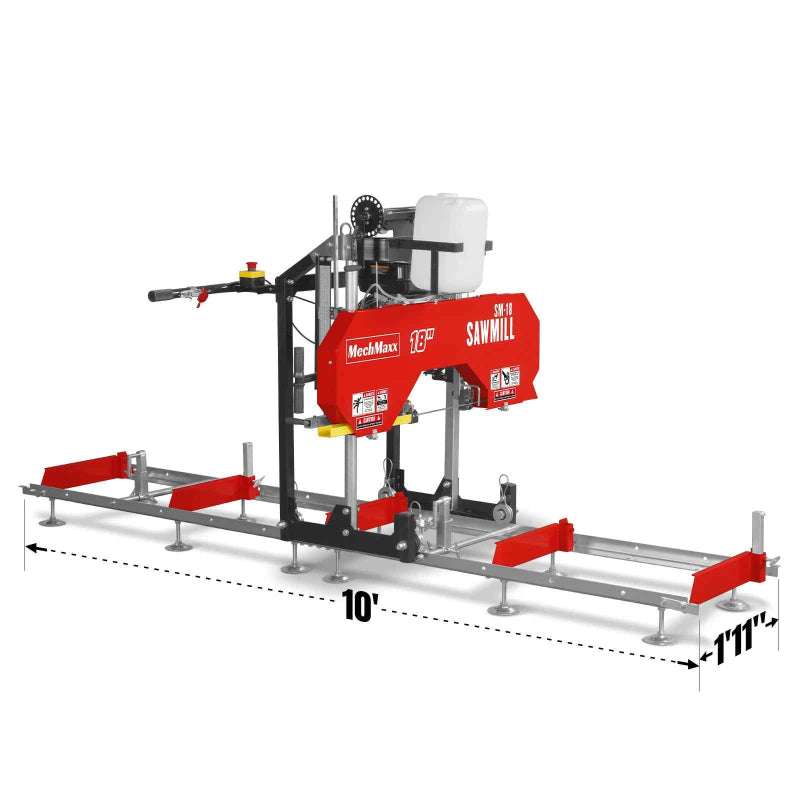 MechMaxx 18" Portable Sawmill, 212cc 7HP Gasoline Engine
