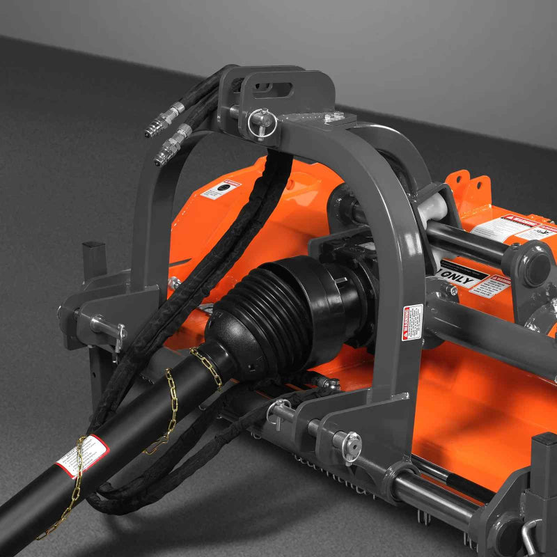 MechMaxx 63" Heavy Duty PTO Flail Mower with Hydraulic Side Shift