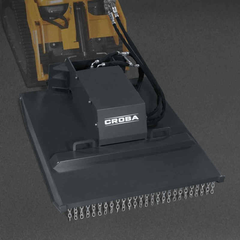 MechMaxx 42'' Mini Skid Steer Brush Cutter with Hydraulic Motor