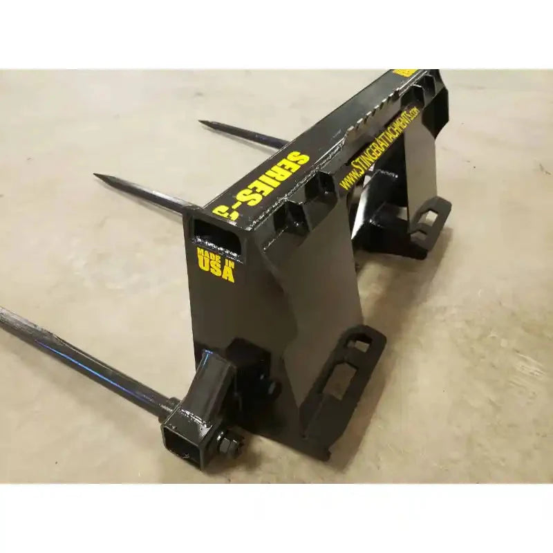 Stinger Attachments BS3-WL Series 3 Wheel Loader Bale Spear