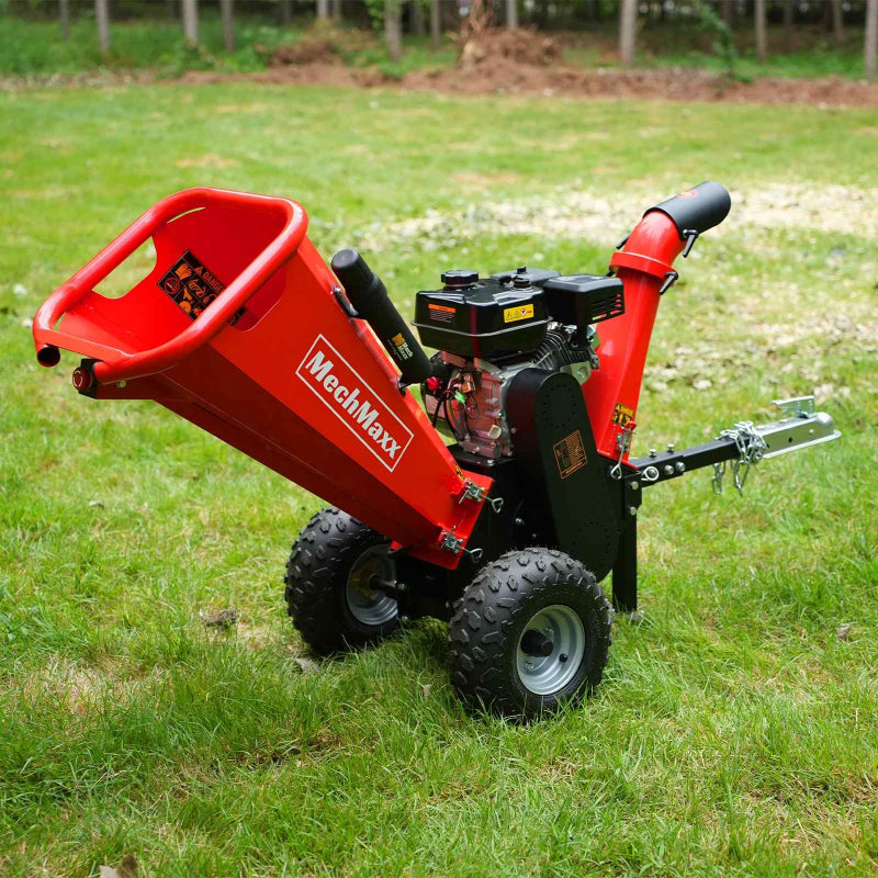 MechMaxx GS650 4" 7hp Gas-Powered, Ducar Wood Chipper with Towbar