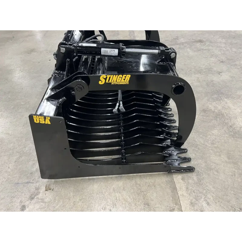 Stinger Attachments RG Skid Steer Rock Grapple Bucket