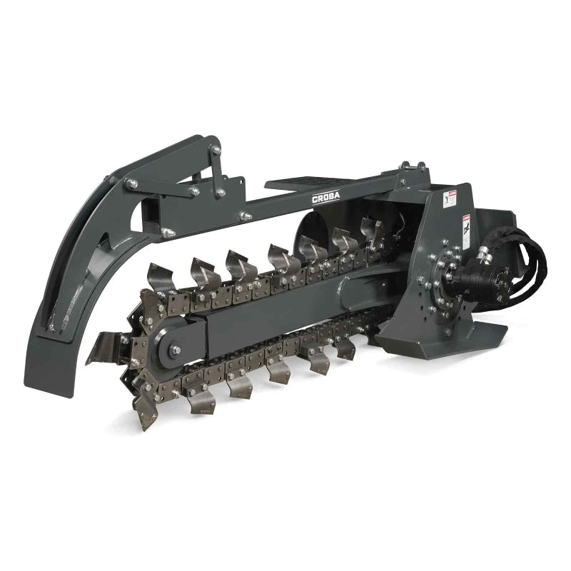 MechMaxx 20'' Cutting Depth Mini Skid Steer Trencher