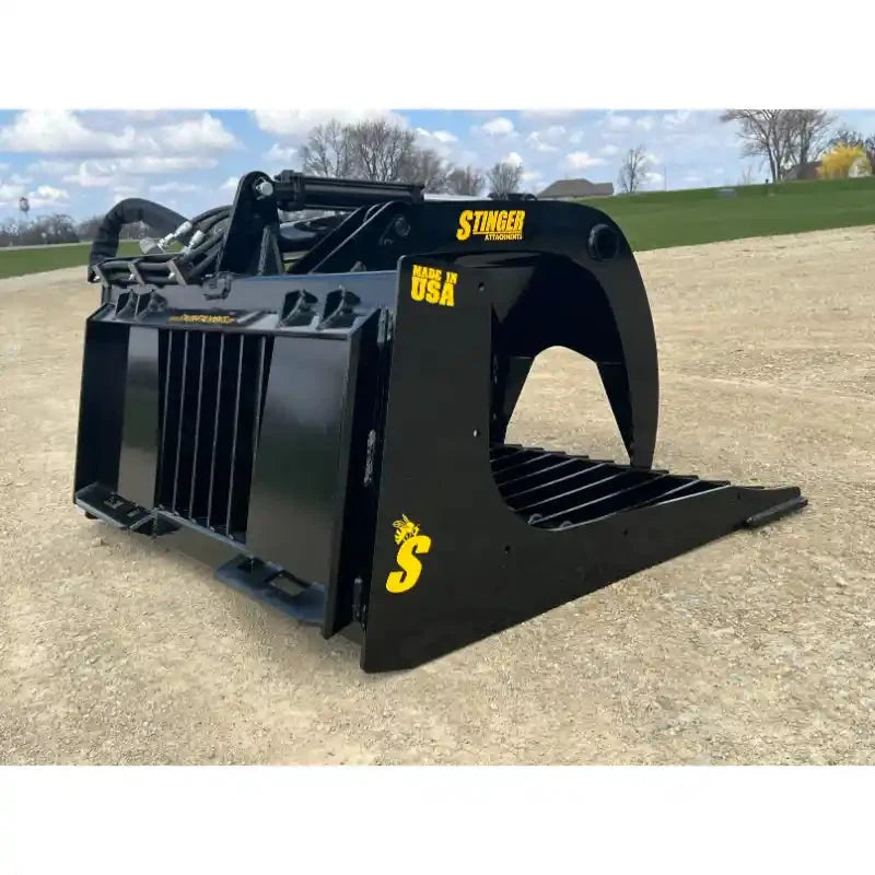 Stinger Attachments ROGSG Skid Steer 48" Rock Grapple Bucket