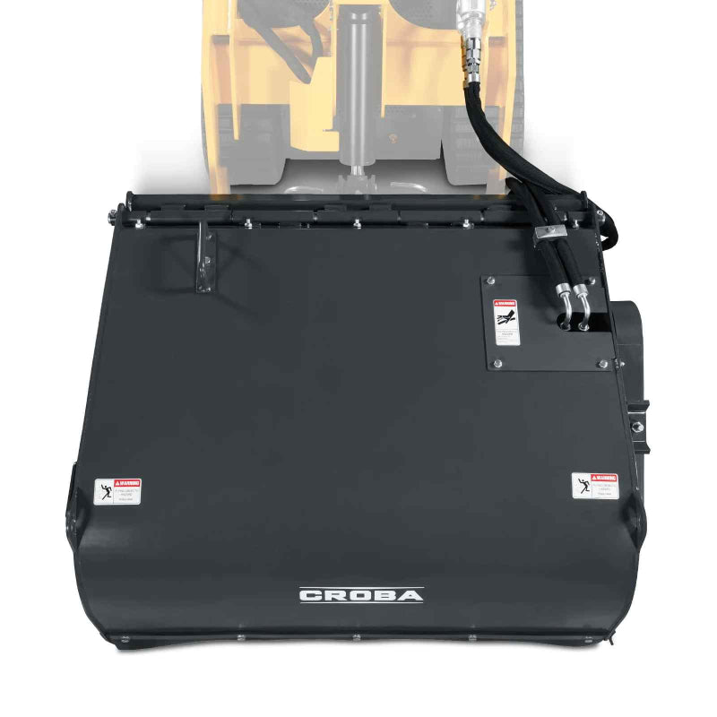 MechMaxx 40'' Mini Skid Steer Box Broom Sweeper