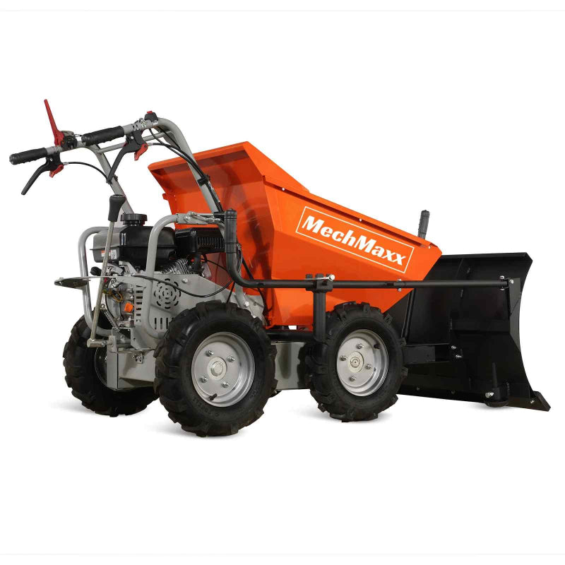 MechMaxx T30 Gas Powered Wheelbarrow Cart with Snow Shovel
