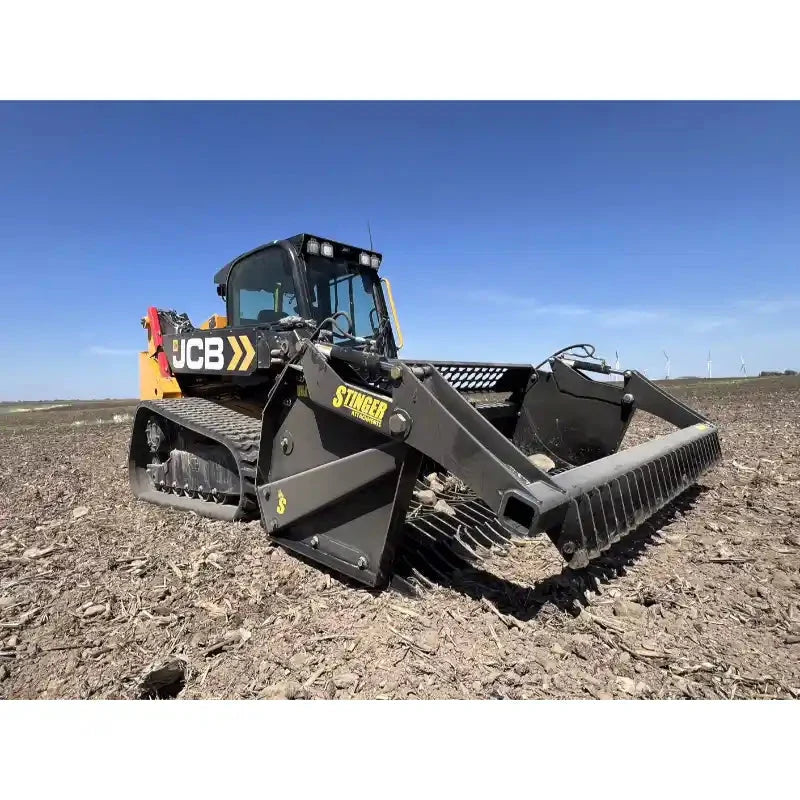 Stinger RR Skid Steer Rock Bucket & Reel Package
